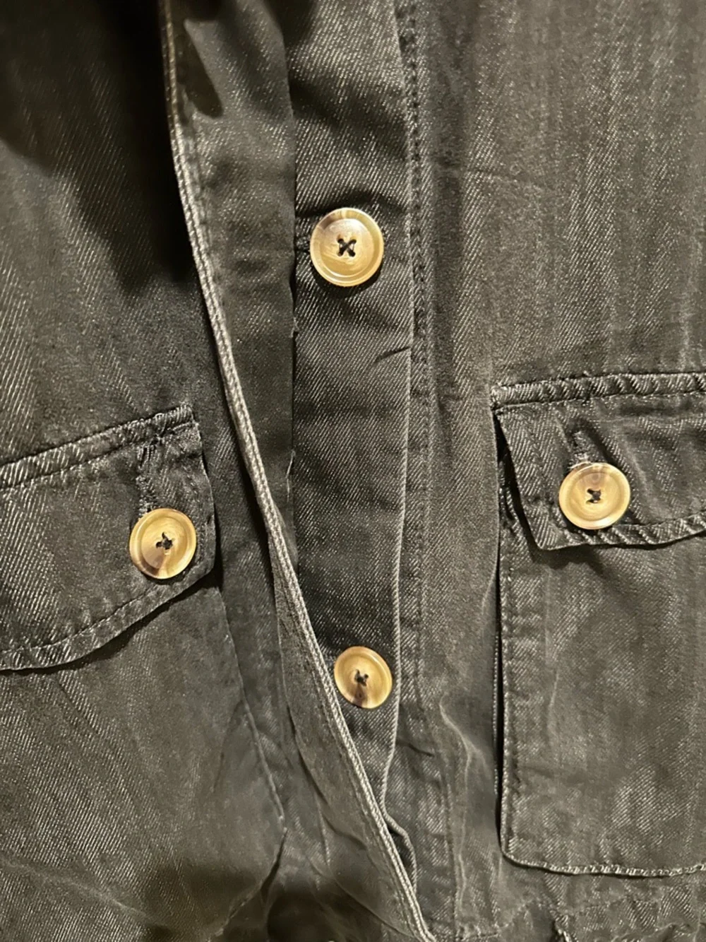 Blank NYC Black Button-Front oversized Denim Jacket - NWT - Picture 3 of 6